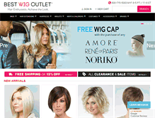 Tablet Screenshot of bestwigoutlet.com